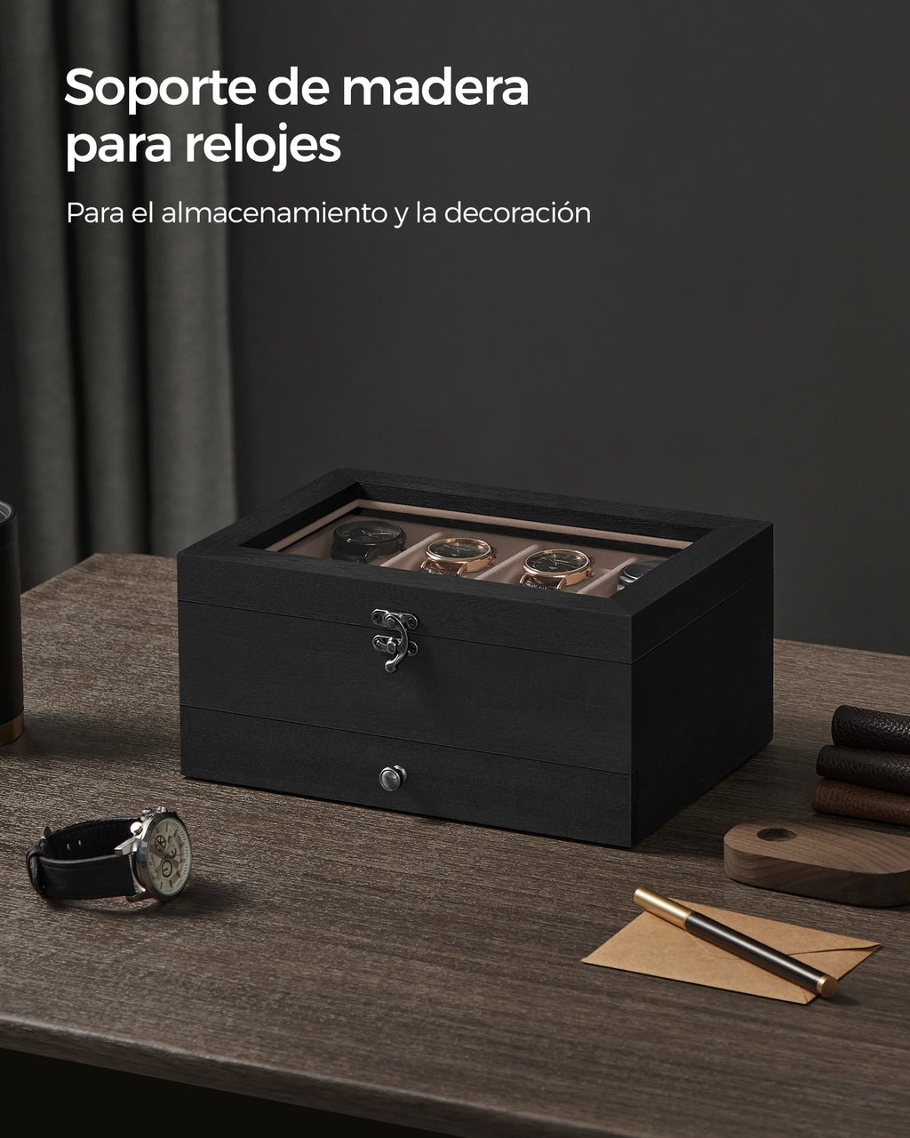 Songmics watch box with 8 slots