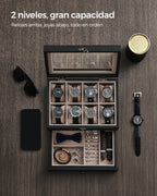 Songmics watch box with 8 slots