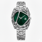 Y2K Antique Alabaster Quartz Watch Men Retro