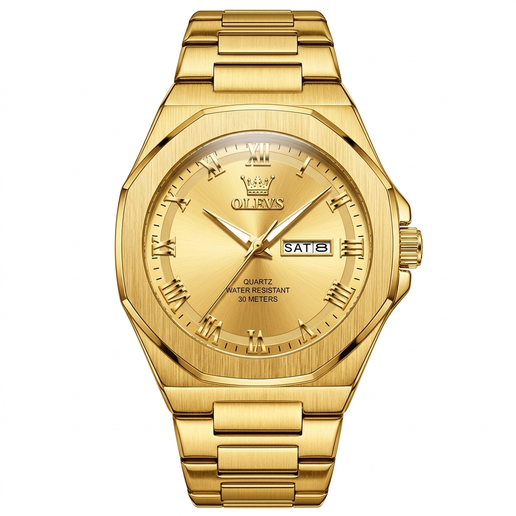 OLEVS New Watch Quartz Watch Week Date