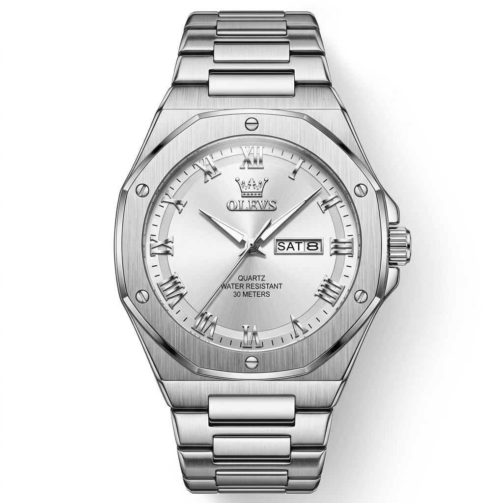 OLEVS New Watch Quartz Watch Week Date