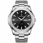 POEDAGAR Wristwatch Waterproof Luminous Week Date
