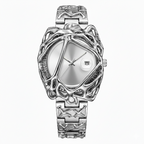 Y2K Antique Alabaster Quartz Watch Men Retro