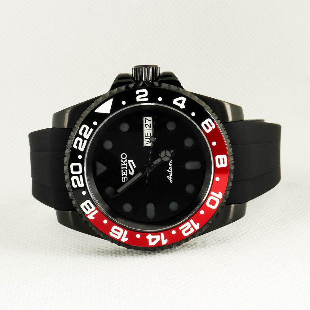 Seiko GMT Mod Black PVD "Coke"