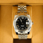 Seiko Datejust Mod Black Roman Dial