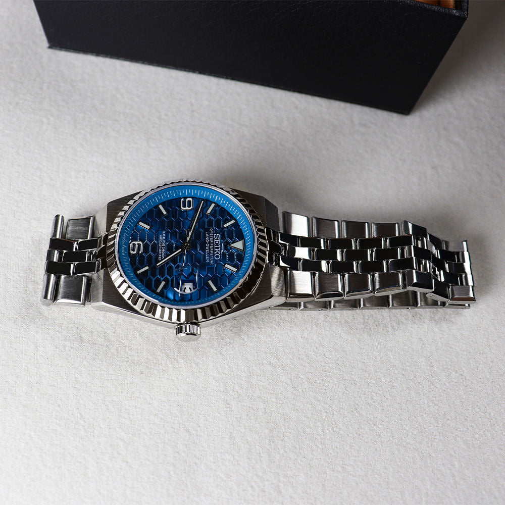 Seiko Mod «Land-Dweller» Blue Honeycomb