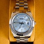 Seiko Day-Date Mod Ice Blue Dial