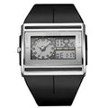 Men Digital Sport Watches Dual Time Black Military Quartz Wristwatch