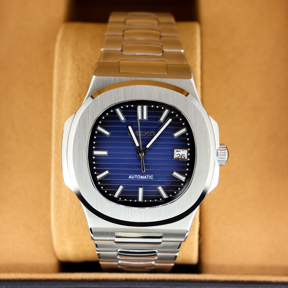 Seiko Nautilus Mod Blue Dial