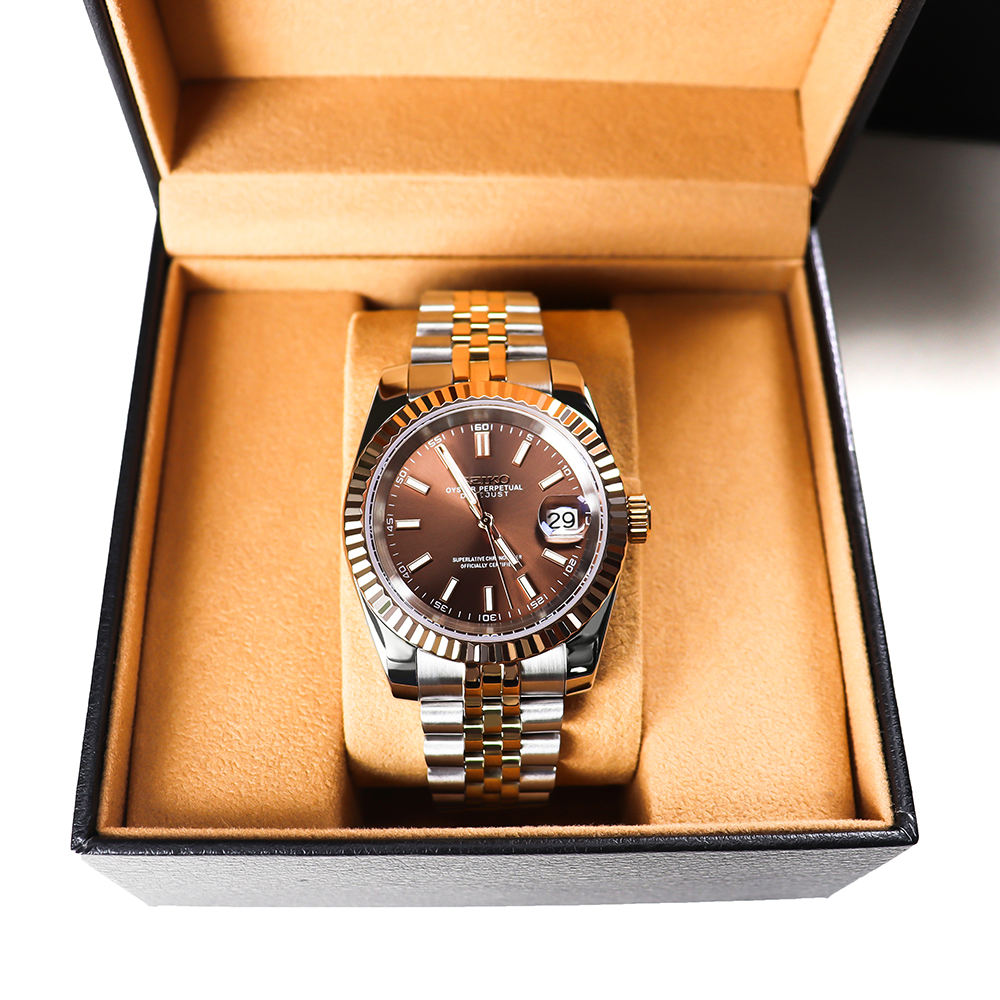 Seiko Datejust Mod Two Tone Chocolate Dial