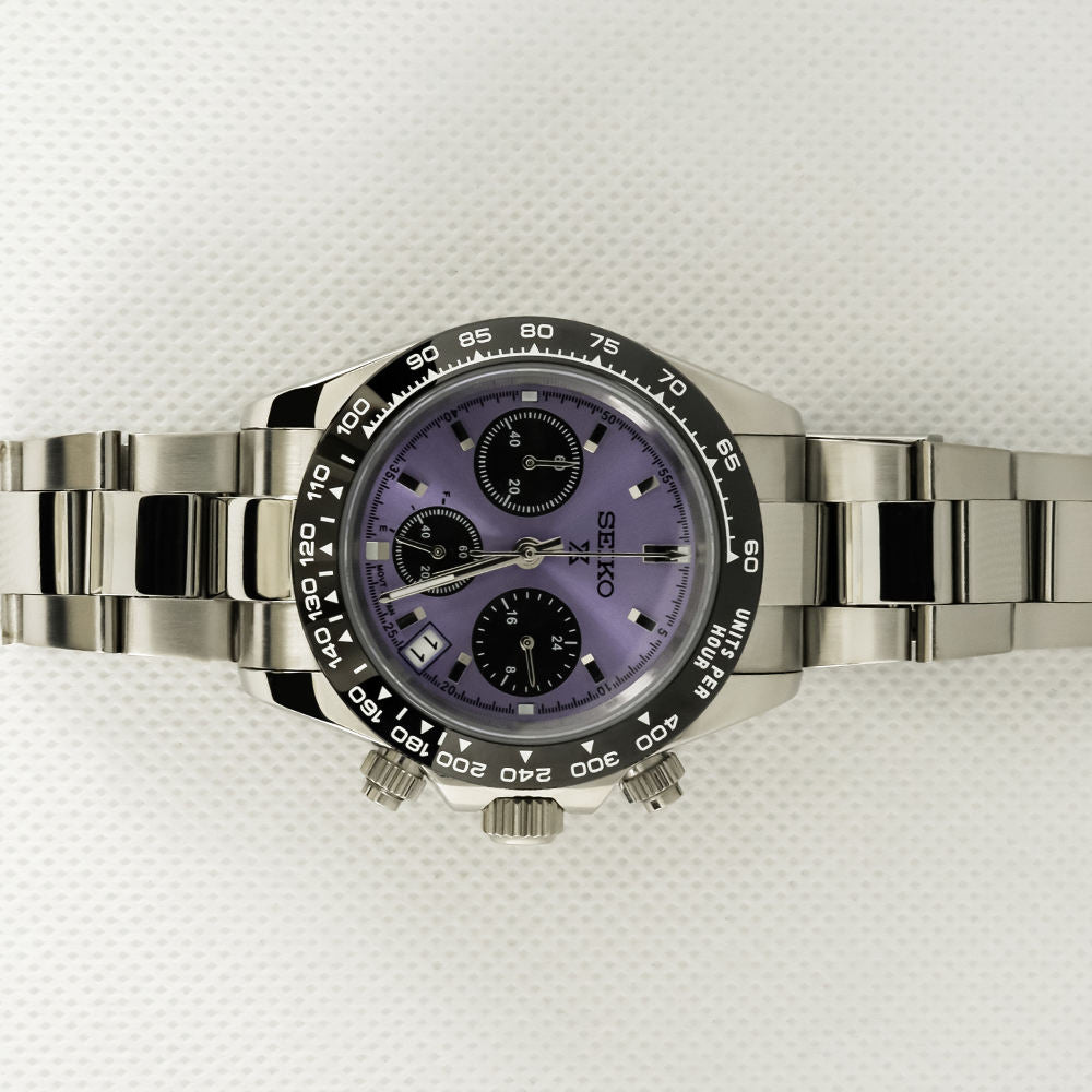 Seiko Daytona Mod Purple Dial