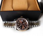Seiko Datejust Mod Two Tone Chocolate Dial