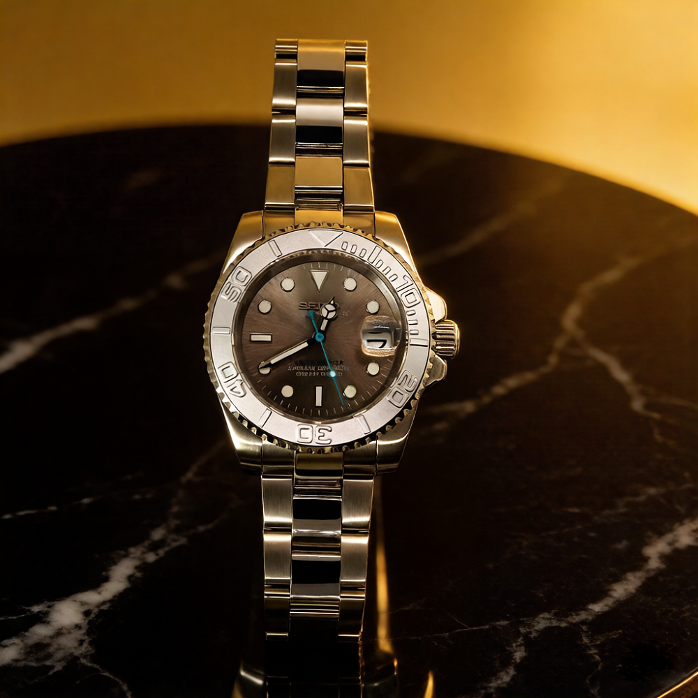 Seiko Yacht-Master Mod Rhodium Dial