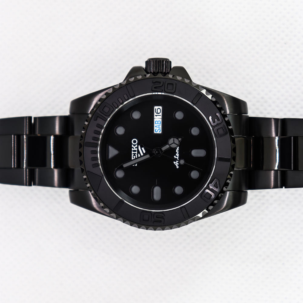 Seiko Yacht-Master Mod Full Black PVD