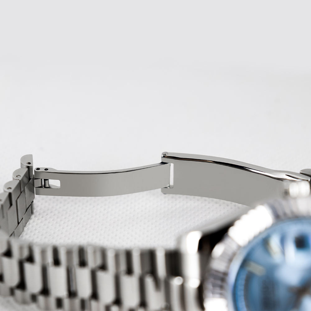 Seiko Day-Date Mod Ice Blue Dial