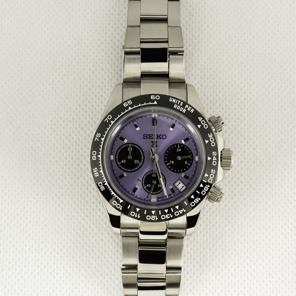 Seiko Daytona Mod Purple Dial