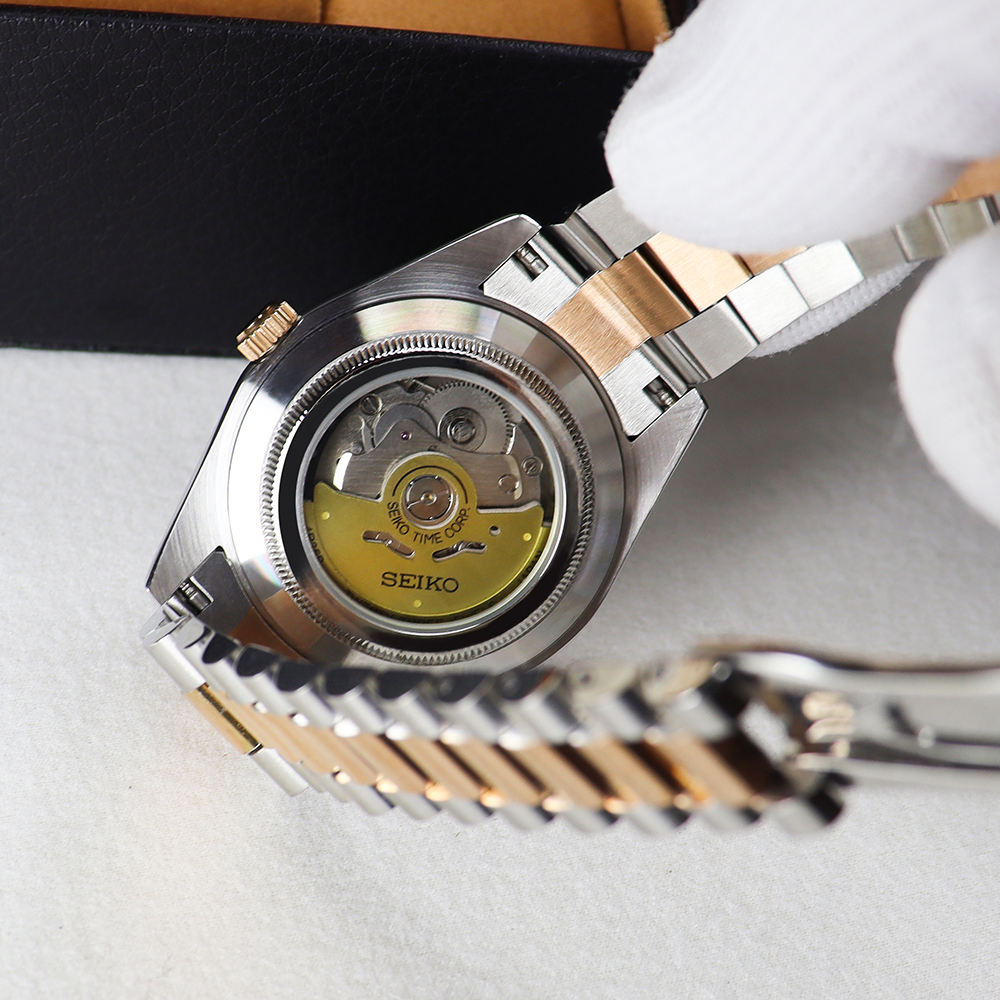 Seiko Datejust Mod Two Tone Chocolate Dial