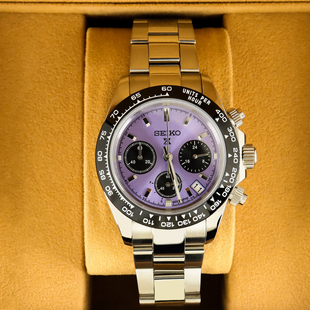 Seiko Daytona Mod Purple Dial