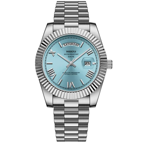 NIBOSI Quartz Men Watch Steel Male Clock