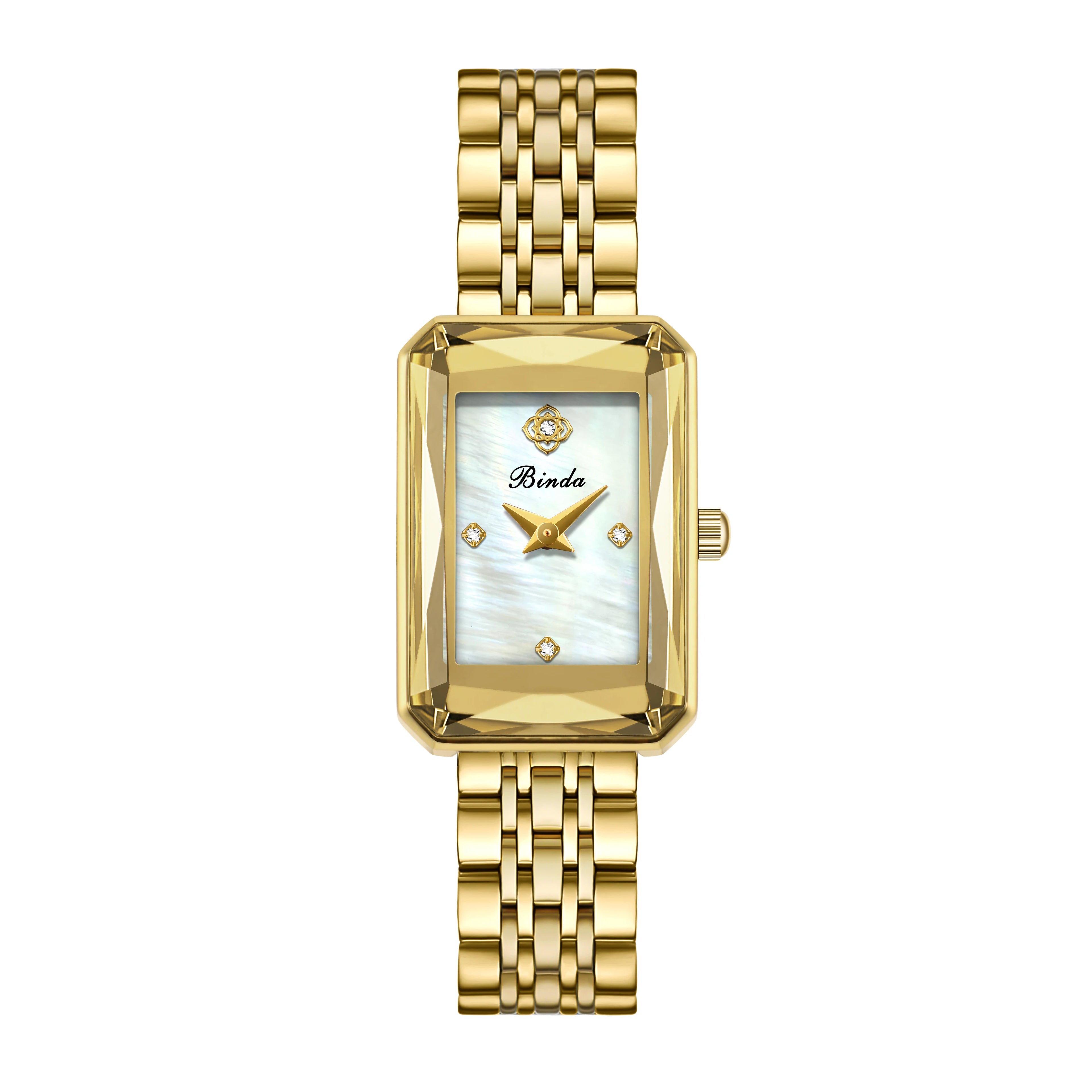 Binda Luxury Brand women Watch Waterproof Luminous Stainless Steel