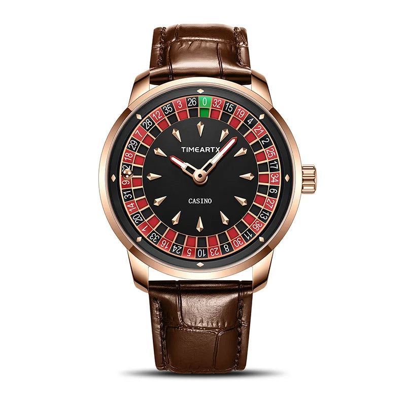 TIMEARTX Watch New European Roulette Poker Game