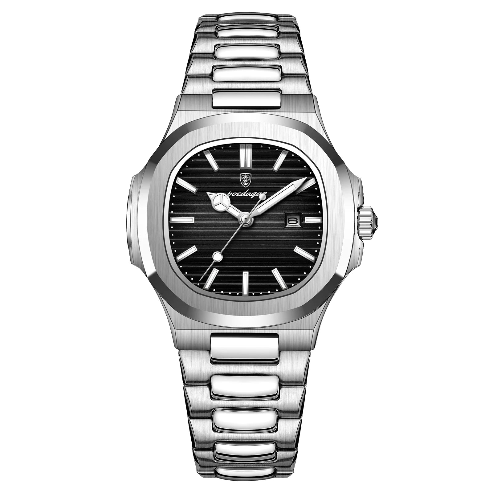 POEDAGAR Wristwatch Steel Quartz Watch