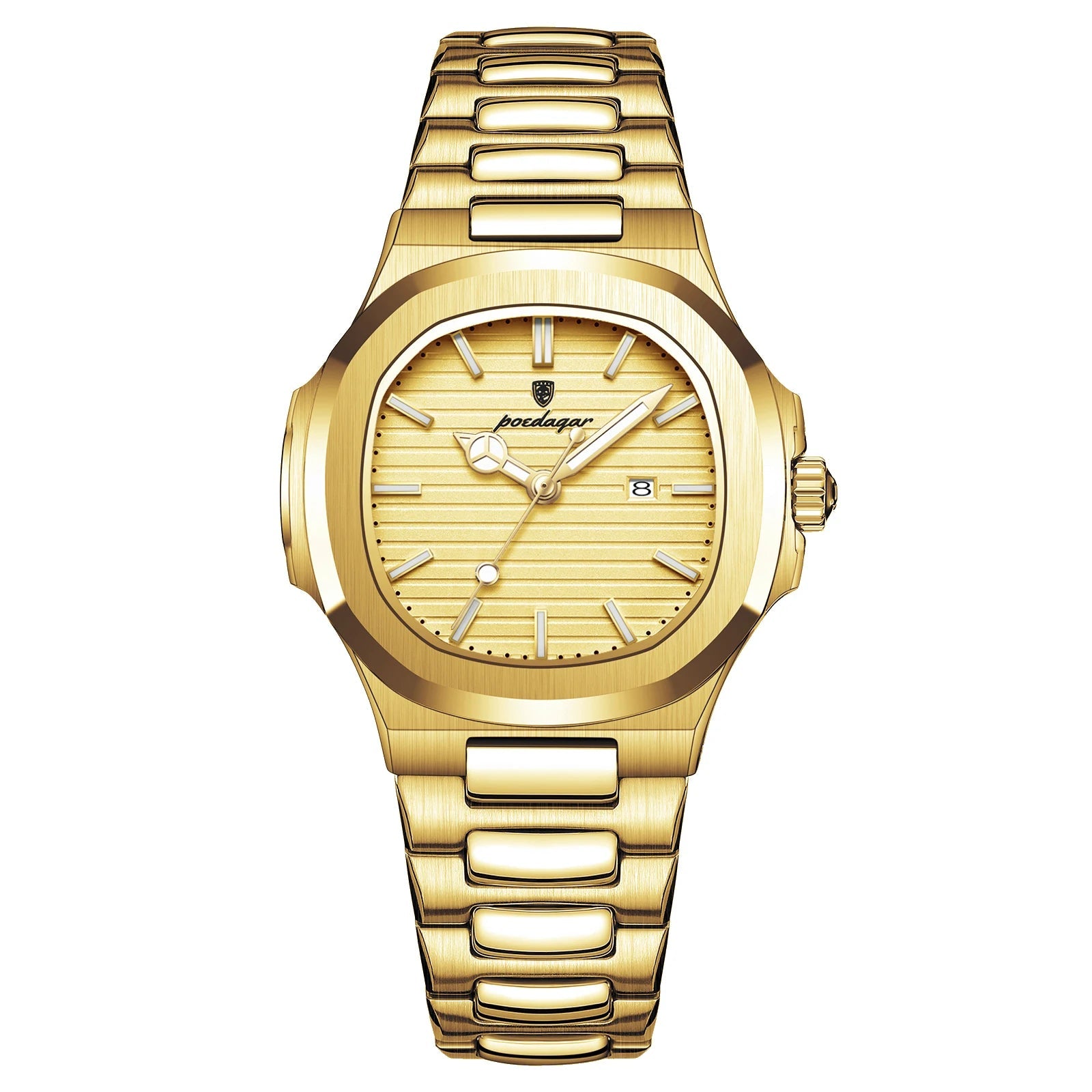 POEDAGAR Wristwatch Steel Quartz Watch