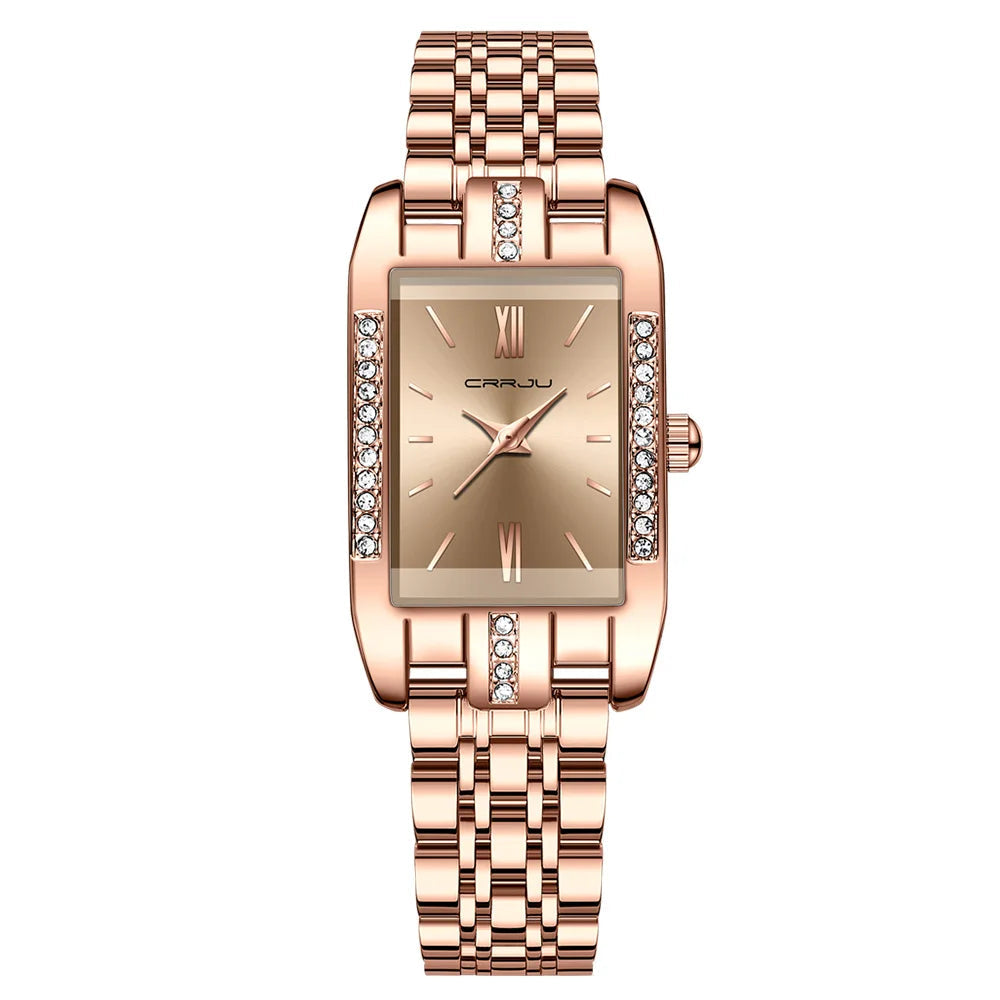 Brand Rectangle Style Japan Quartz