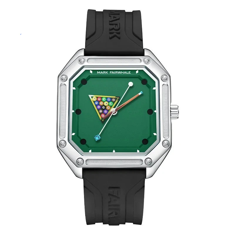 Mark Fairwhale Quartz Square Billiards Dial Watches