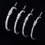 Moissanite Tennis Bracelet 925 Sterling Silver Plated