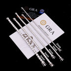 Moissanite Tennis Bracelet 925 Sterling Silver Plated