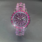 Hot Sell Rose Ice Watch For Men Brand MISSFOX Hip Hop Full Diamond