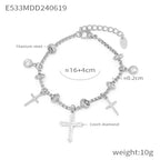 Stainless Steel Heart Charm Bracelets For Women