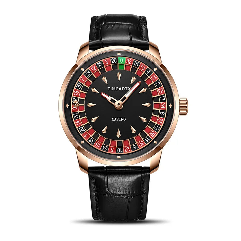 TIMEARTX Watch New European Roulette Poker Game