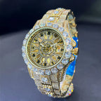 Hot Sell Rose Ice Watch For Men Brand MISSFOX Hip Hop Full Diamond