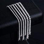 Moissanite Tennis Bracelet 925 Sterling Silver Plated