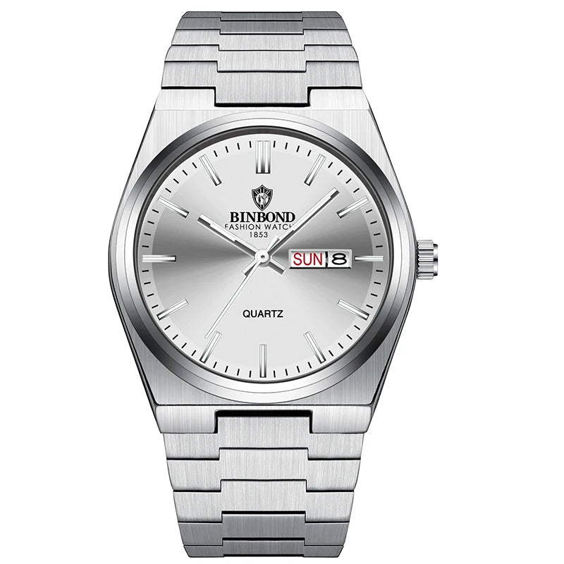 BINBOND New Men  Quartz Stainless Steel