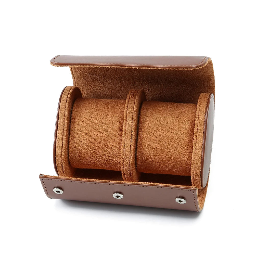 Watch Roll Travel Case Portable Vintage Leather