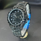 Hot Sell Rose Ice Watch For Men Brand MISSFOX Hip Hop Full Diamond