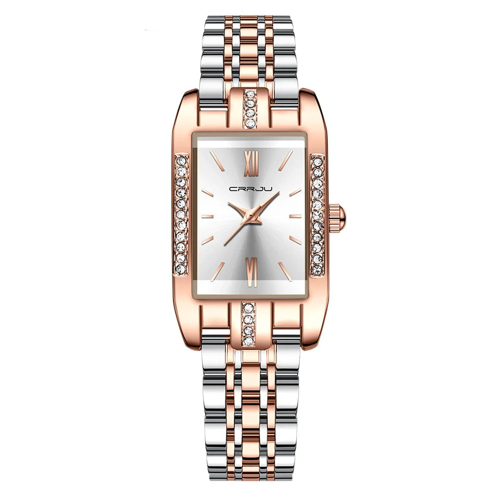 Brand Rectangle Style Japan Quartz