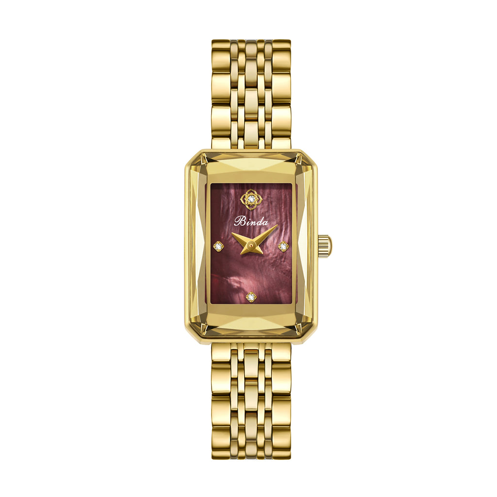 Binda Luxury Brand women Watch Waterproof Luminous Stainless Steel