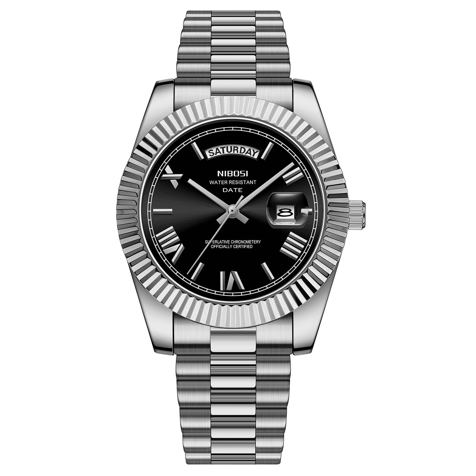 NIBOSI Quartz Men Watch Steel Male Clock