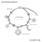 Stainless Steel Heart Charm Bracelets For Women