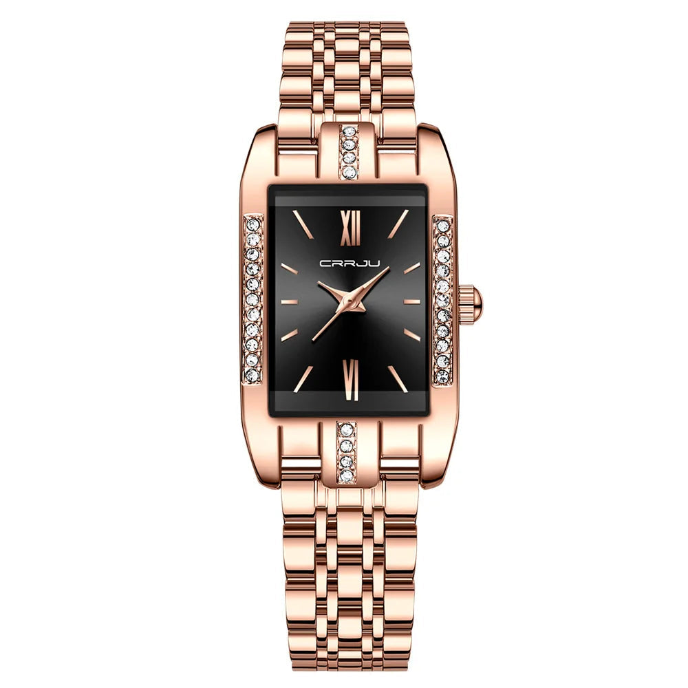 Brand Rectangle Style Japan Quartz