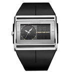 Men Digital Sport Watches Dual Time Black Military Quartz Wristwatch