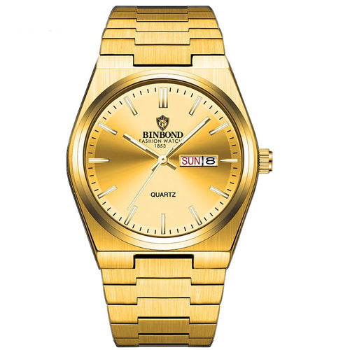 BINBOND New Men  Quartz Stainless Steel