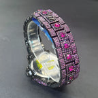 Hot Sell Rose Ice Watch For Men Brand MISSFOX Hip Hop Full Diamond