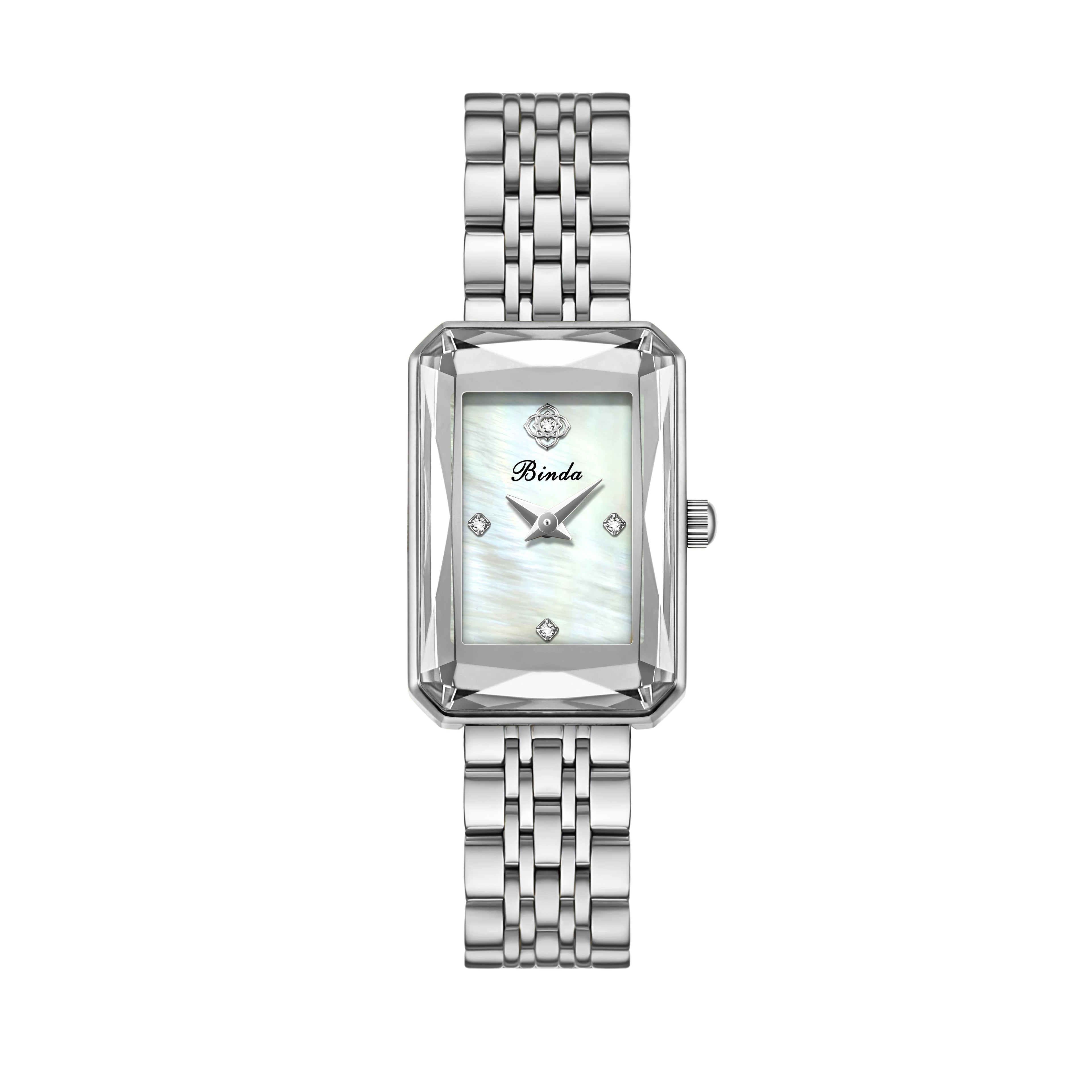 Binda Luxury Brand women Watch Waterproof Luminous Stainless Steel