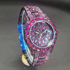 Hot Sell Rose Ice Watch For Men Brand MISSFOX Hip Hop Full Diamond